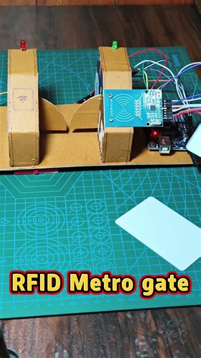 RFID Metro Gate using Arduino 🚇 | Access Control System #shorts