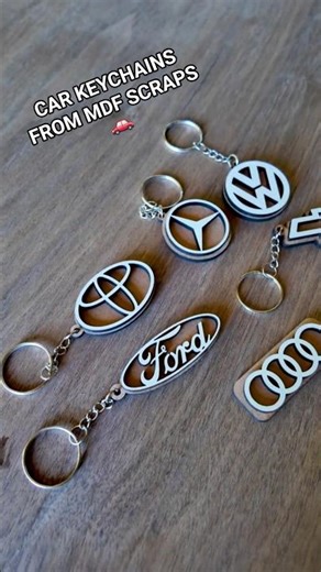 Don’t Toss Those MDF Scraps! Make These Cool Car Keychains Instead 🚗