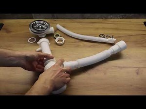 How to Install a Kitchen Sink Drain P Trap Installation Tutorial