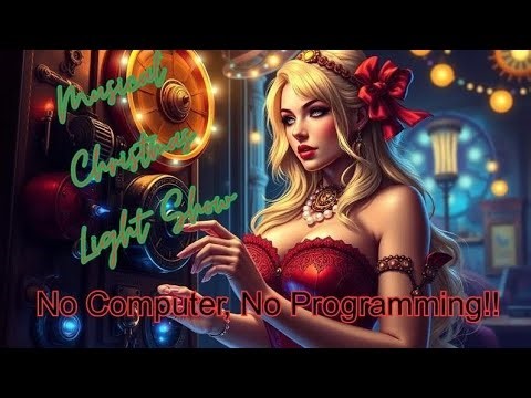 Musical Christmas Light Show with No Computer or Programming!! The Old School Way!!
