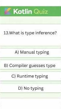 Kotlin 13Q--Type inference #android #basic #kotlinforbeginners