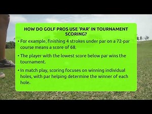 How Do Golf Pros Use 'par' In Tournament Scoring? - All About Golf Pros