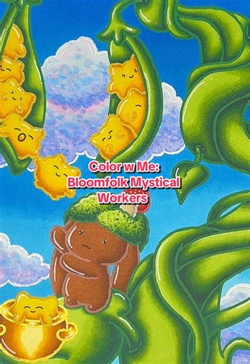 Color With Me: Bloomfolk Mystical Workers coloring pages