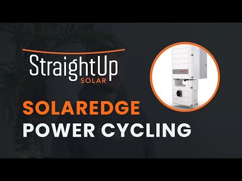Power Cycling Your SolarEdge Inverter | StraightUp Solar