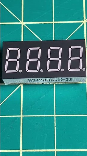 ⚡ 4 Digit 7 Segment LED Display Showcase! HS420361K 32 🔢 #automobile