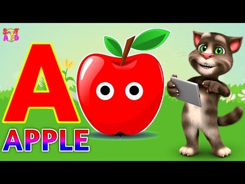 Phonics Song 2 with TWO Words in 3D - A For Apple🍎🍏- ABC Alphabet Songs with Sounds for Children's