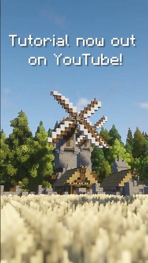 Medieval Windmill Tutorial up on my channel now! | Minecraft