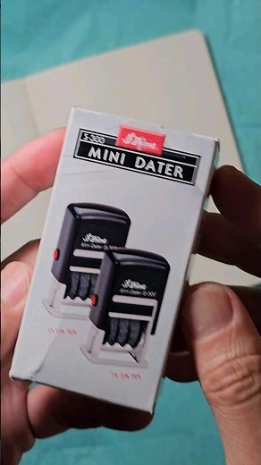 The Tiniest Journaling Date Stamp! So Cute! Comparing Shiny & Trodat Self-Inking Rubber Date Stamps