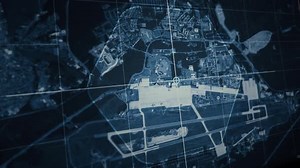 Scanning Map Of Military Air Base Territory In Germany To Gather Information