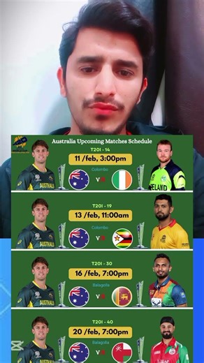 ICC T20 world cup 2026 Team Australia full schedule #india #icct20worldcup2026schedule #australia