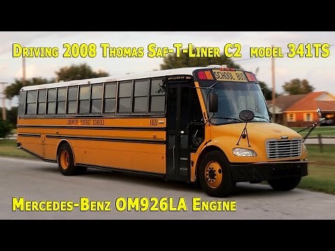 Driving 2009 Thomas Saf-T-Liner® C2 with MBE OM926LA [BUS #0820]