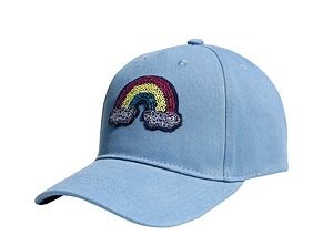 [Hot Item] Kids Baseball Cap with Rainbow Sequin Embroidery Cotton 5 Panel Sports Cap Fashion Hat Promotion Caps Hats