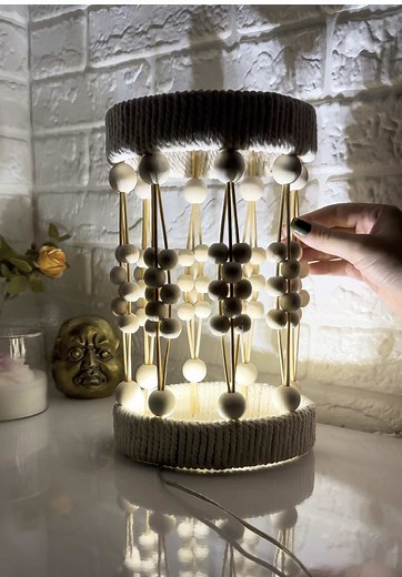 DIY Wood Bead Macrame Lamp: Step-by-Step Guide
