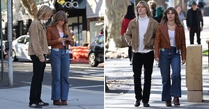 Bec and Lleyton Hewitt spotted courtside proudly cheering for their son Cruz