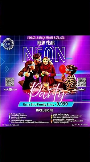 This New Year’s Eve, Goa lights up in neon. ✨