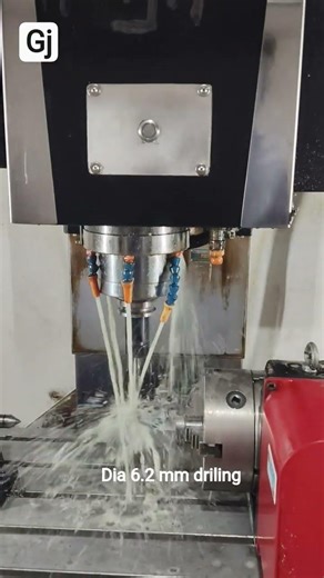 💥 DIA 6.2 MM DRILING 💥OPRETION 💥#gjvmcprograming2575 #cnc #cadsoftware #machine #mastercam