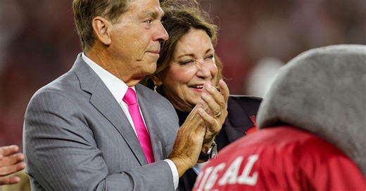 Watch Alabama's halftime ceremony dedicating Saban Field, including Nick Saban's entrance