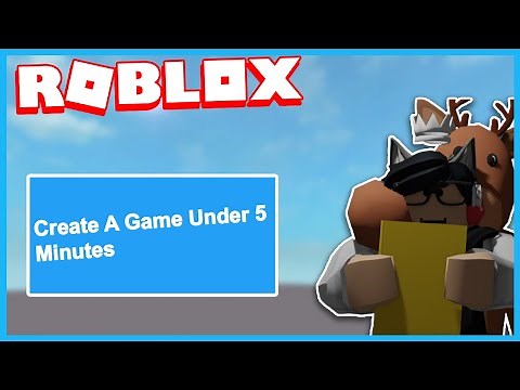 How to Make A Game Under 5 minutes (NO SCRIPTING REQUIRED) | Roblox Studio |