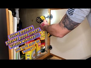 Fixing Broken Cabinet Door Hinges Within Minutes!!! And SAVE ALOT of Money!!