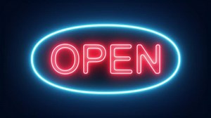4k Animation Neon Open Sign Blinking Stock Footage Video (100% Royalty-free) 1020020200 | Shutterstock