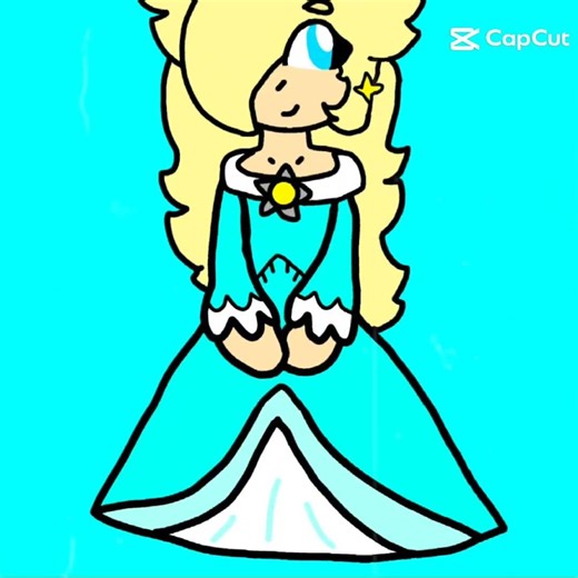 my drawing of Rosalina#supermariobros #mariogalaxy #rosalina #rosalinaedit #cute #cuteedit #edit
