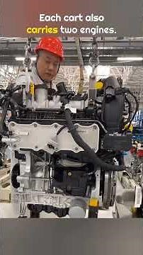 How Car Engines Are Installed in Factory