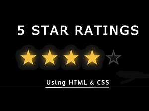 Star Rating Design Using Simple HTML & CSS
