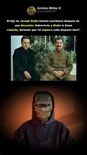 Joseph Stalin odiaba a su propio hijo.