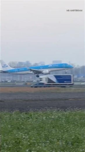 EMBRAER E190STD KLM CORK TO AMSTERDAM LANDING SCHIPHOL AIRPORT PHEZH #aviation #airplane #viral