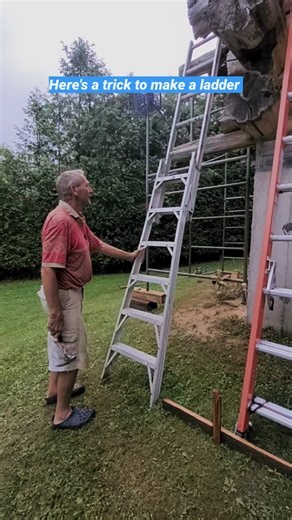 6.9K views · 72 reactions | Trick to make a ladder stable on unlevel...