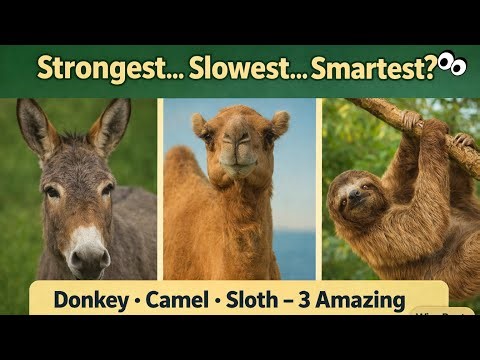 Amazing Mammals: Donkey, Camel &Sloth 4* | Animal Classification | Wise Roots