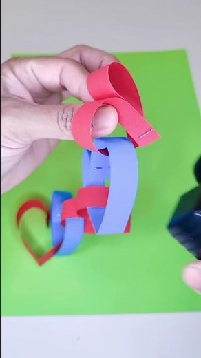 Easy way to make a heart chain link