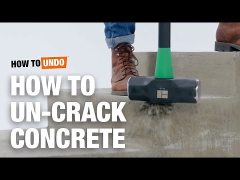 How to Un-Crack Concrete | How to Undo