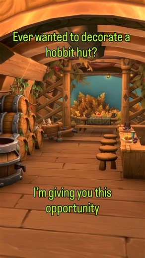 WoW Housing | Hobbit Hut Interior Blueprint (Unfurnished, neighborhood vendor items only)