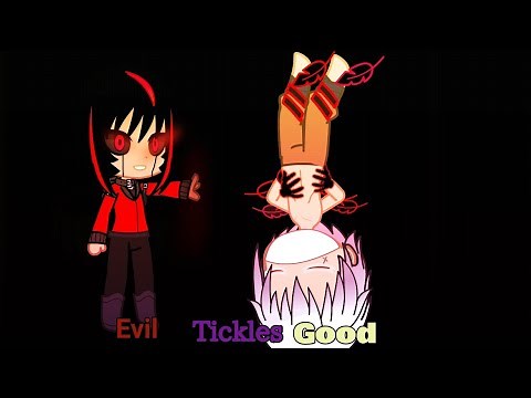 Ash being tickled to spare Megan 😇😈😂 (Evil tickles Good)