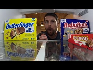 ASMR Taste Testing New Ice Cream Candy Bars - 100 Grand, Baby Ruth & Butterfinger