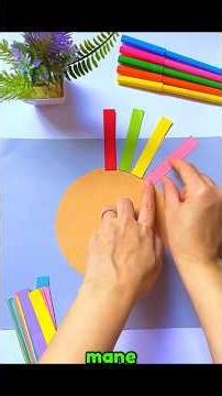 DIY Paper LION 🦁 | Colorful Craft for Kids & Classrooms #diy #crafts