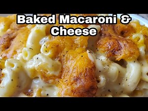 Baked Macaroni & Cheese 🔥#soulfood