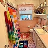 AmazerBath Extra Long Shower Curtain Liner, Clear Shower Curtain Liners 96 Length, 72x96 Inches Plastic Shower Curtain Liner, Cute PEVA Tall Shower Liner, Bathroom Shower Curtain Liners with 3 Magnets