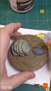 Rust in Miniature: Postapocalypse Sulfur Ore Diorama 10/19 #shorts #rust #diorama