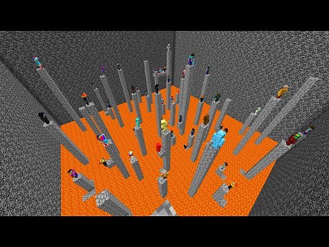 So I Trapped 100 Kids, But Lava Rises Every 10 Seconds