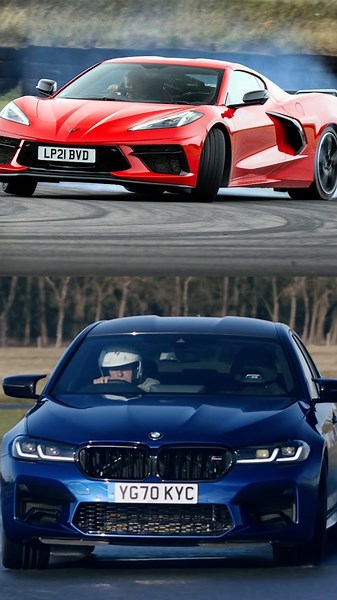 Chevrolet Corvette C8 vs BMW M5, American Muscle Meets German Power