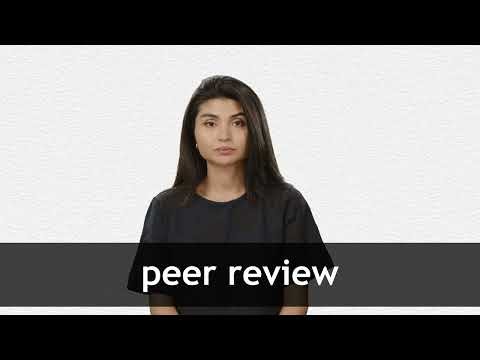 How to pronounce PEER REVIEW in American English