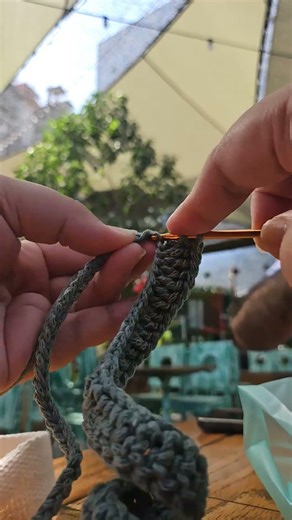 making green table runner while exploring THE GREEN PLANET DUBAI