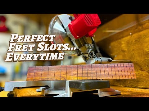 Cutting Fret Slots on a Miter Saw!