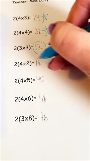 Grading Kathys Math Test #test #school #correction #grading #asmr #te | Jensen Miller