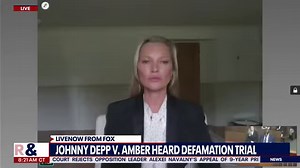 Supermodel Kate Moss testified for Johnny Depp in his defamation trial against his ex-wife Amber Heard. Moss was asked about an incident where rumors flew that Depp pushed her down a flight of stairs, which Heard referenced during her testimony. https://youtu.be/4ZxAv8KoaCs | LiveNOW from FOX