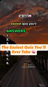 The Easiest Quiz You’ll Ever Take 🧠 #quiz #dailyquiz404 #generalknowledge | Daily.quiz404