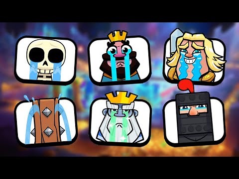 ALL Crying Emotes In Clash Royale!