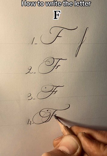 4 Creative Ways to Write the Letter F in Cursive